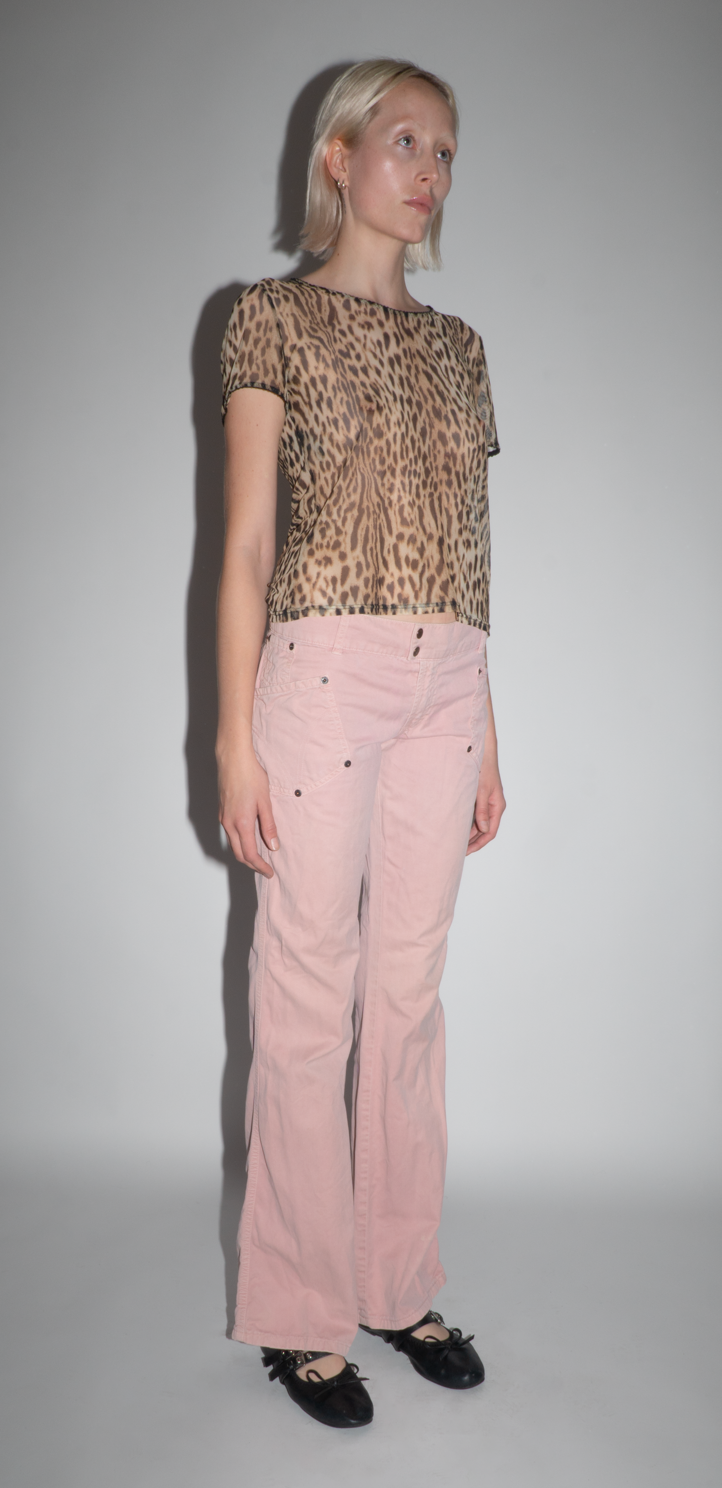 Dolce Gabbana Pink Flare Trouser