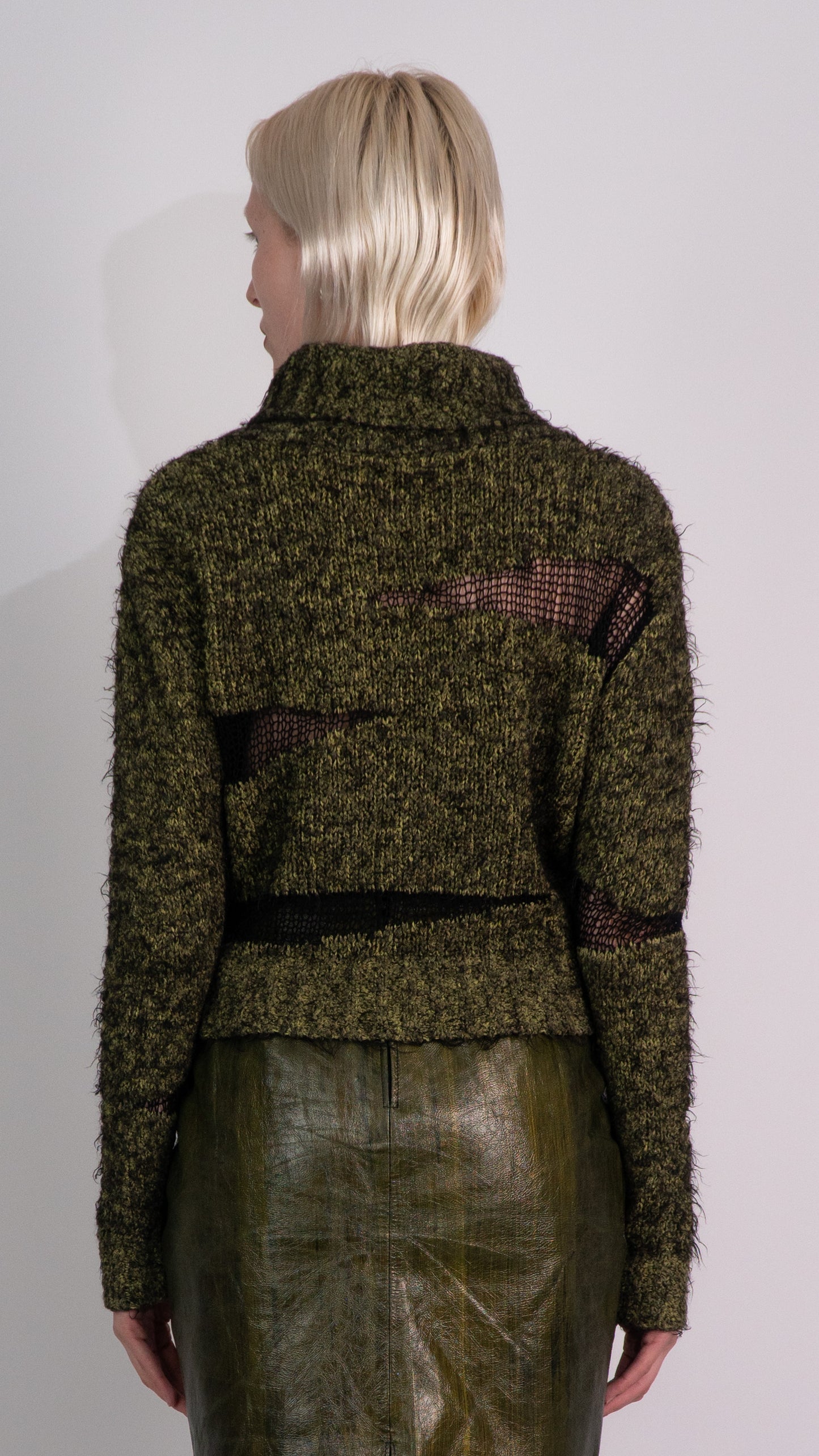 Cop Copine Green Turtle Neck Jumper