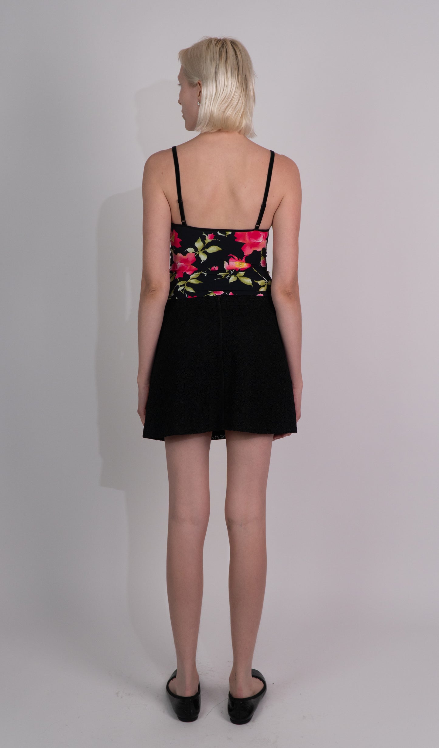 Prada Black Lace Mini Skirt