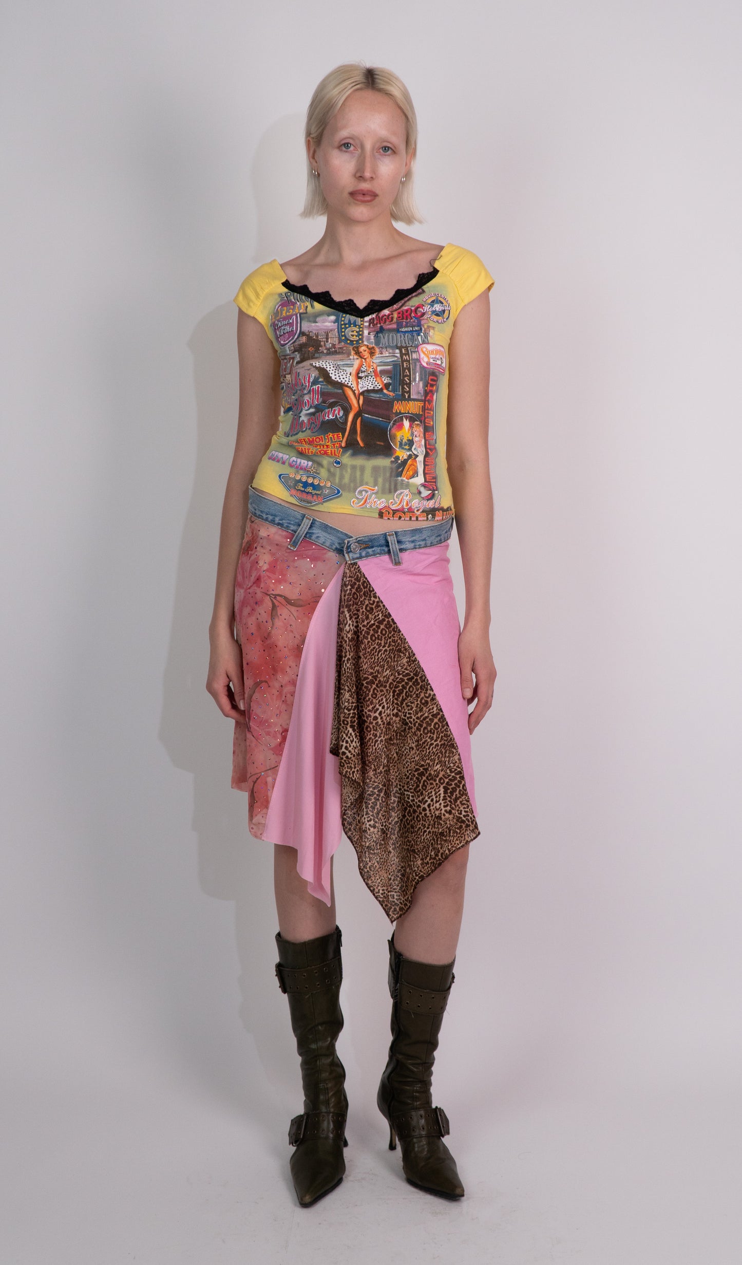 Y2K Fairycore Denim Skirt