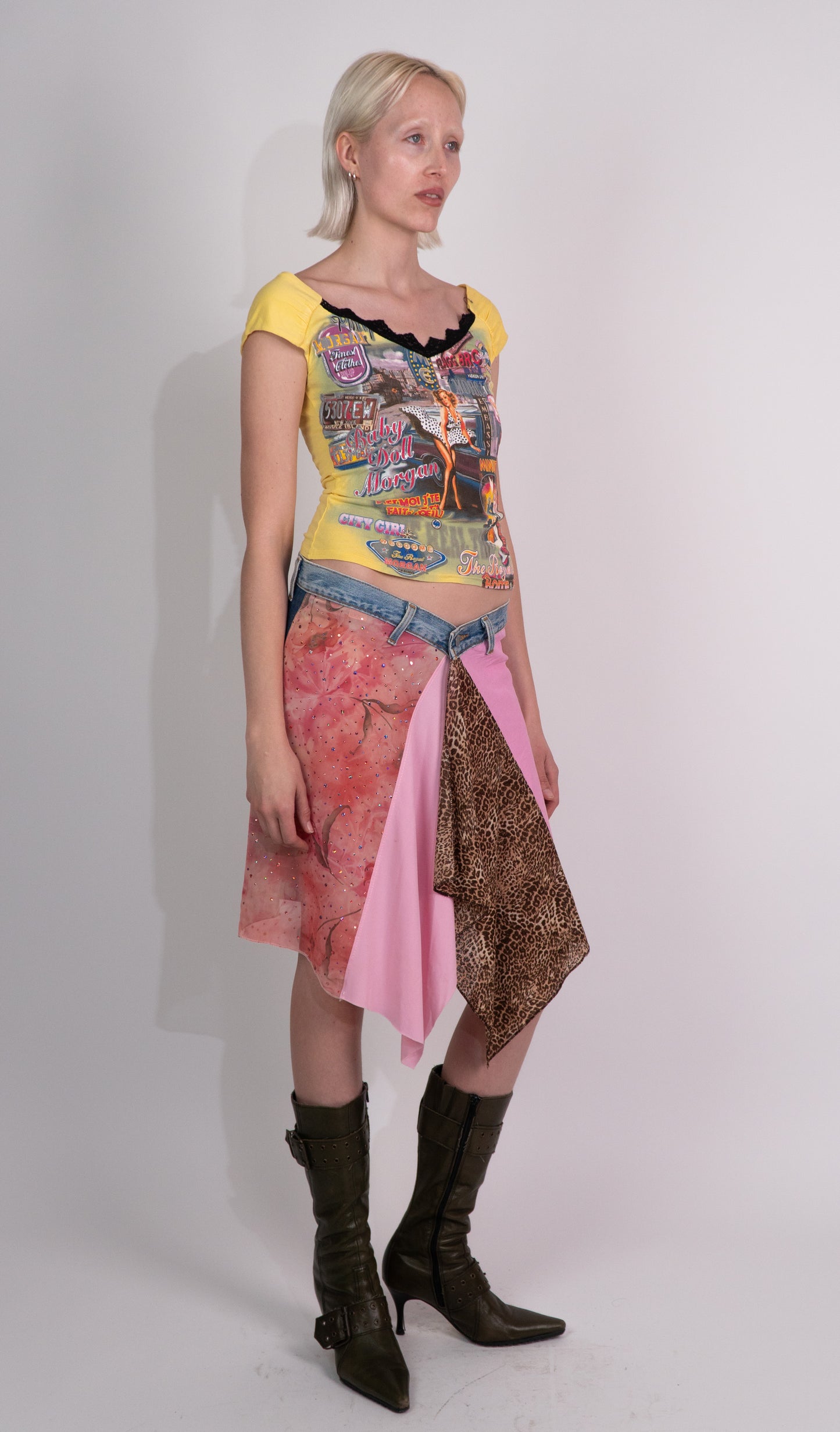 Y2K Fairycore Denim Skirt