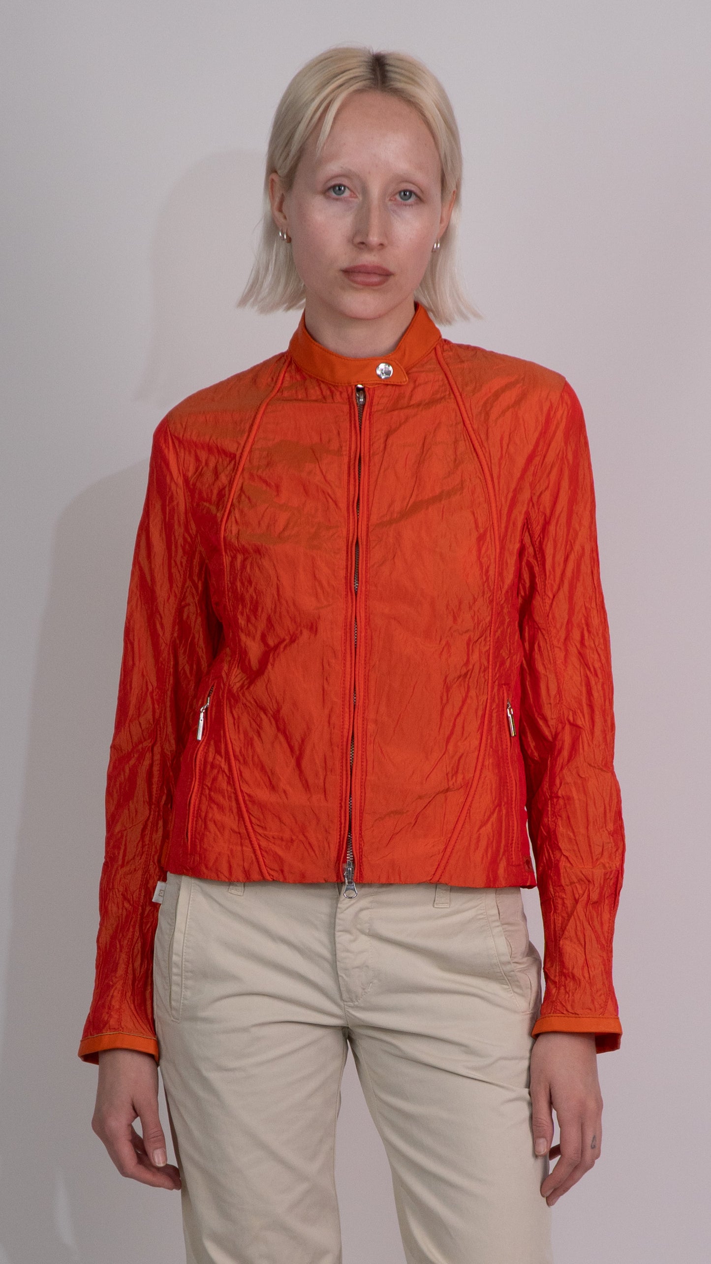 Versace Sport Orange Zip Up Jacket