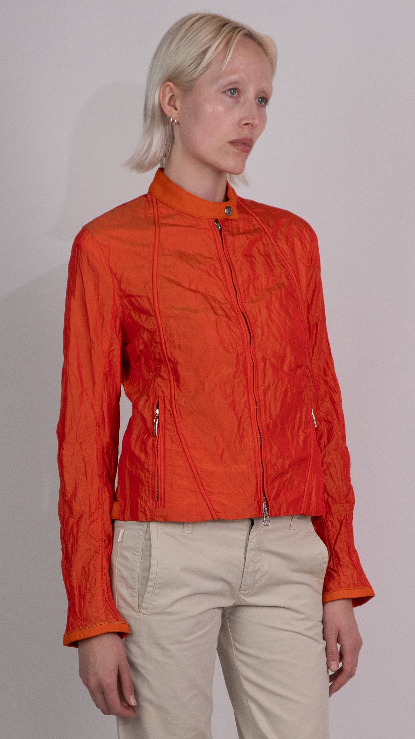 Versace Sport Orange Zip Up Jacket