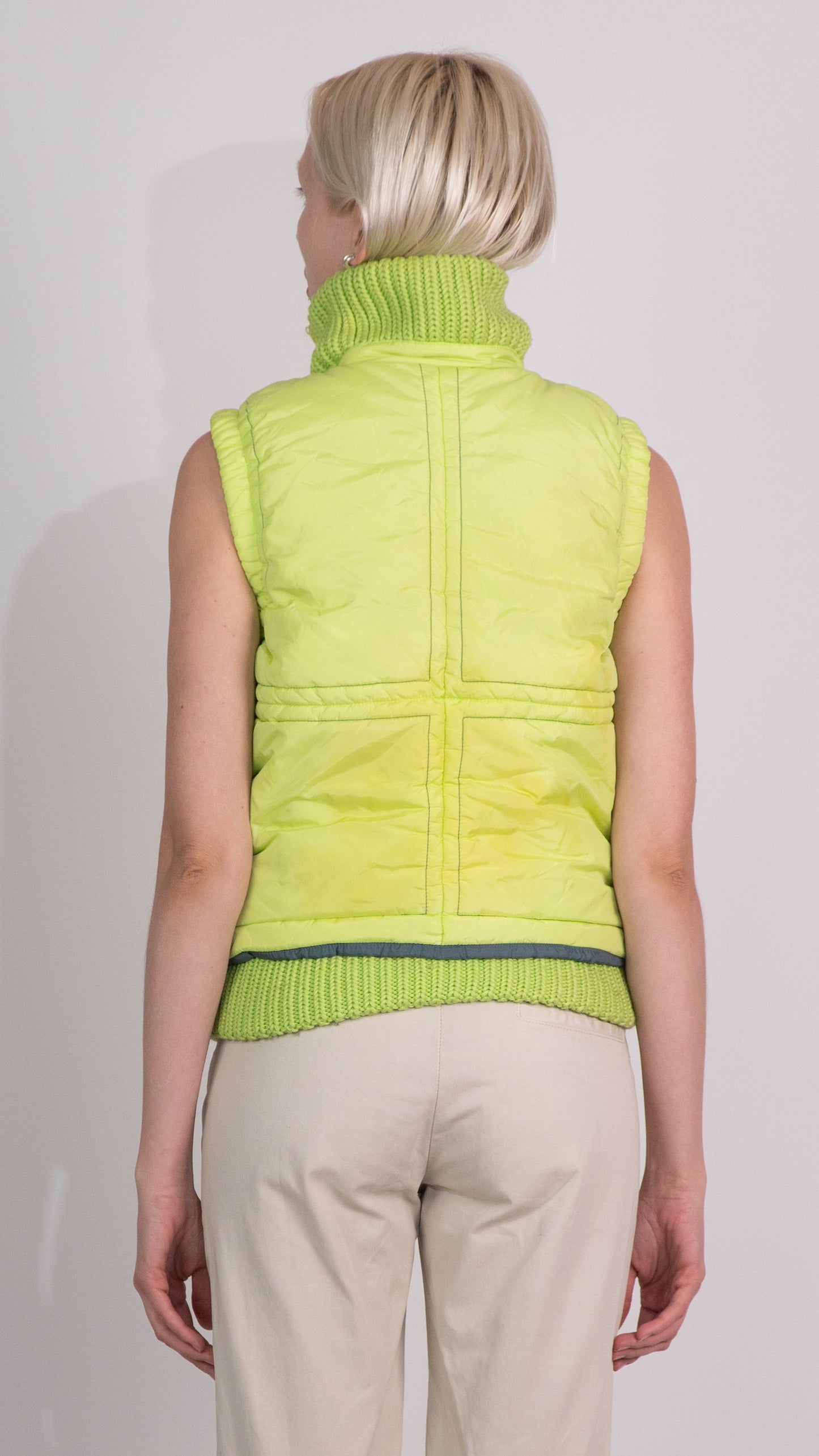 Diesel Green Zip Up Vest