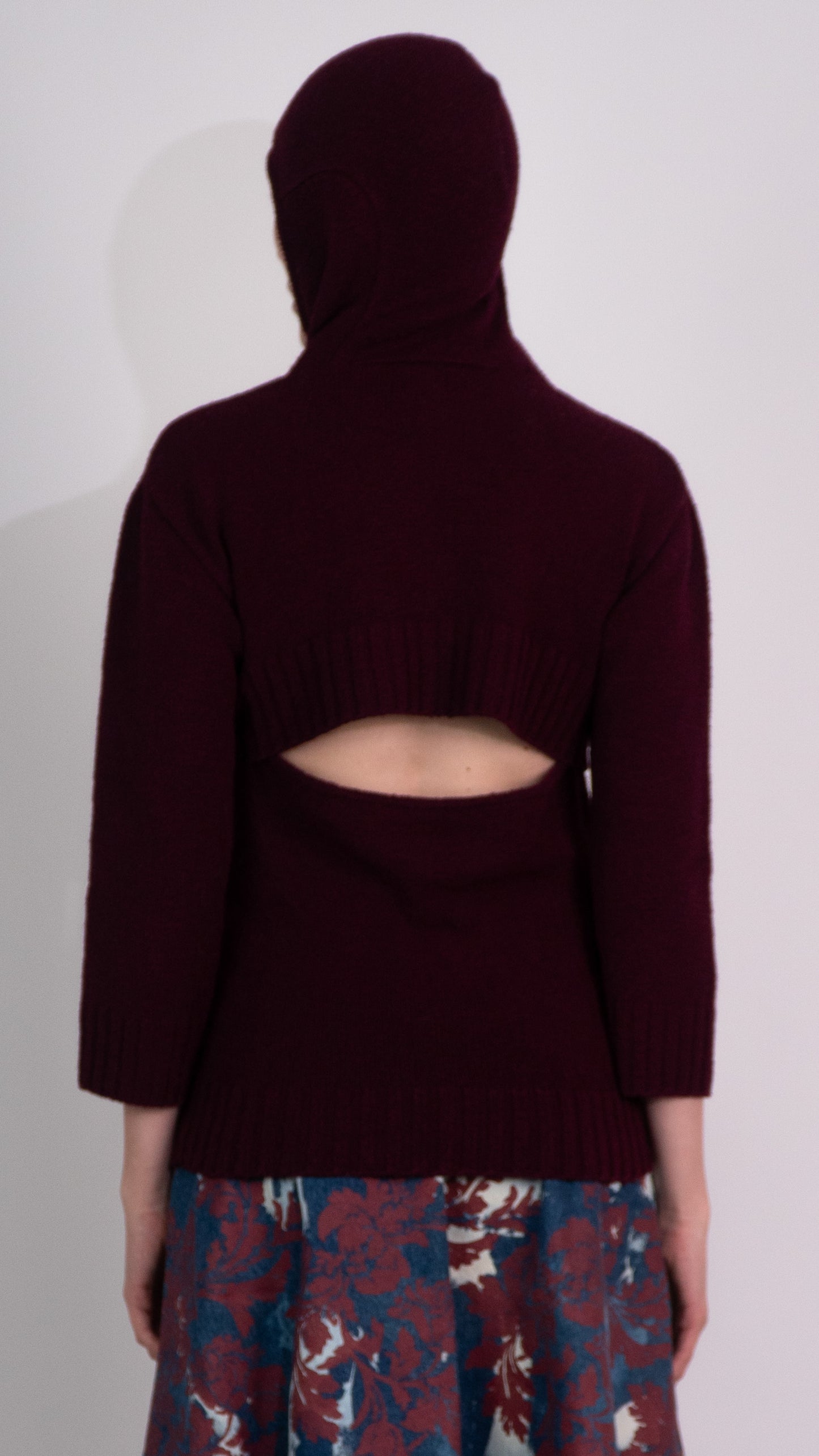 Miss Sixty Burgundy Hooded Jumper