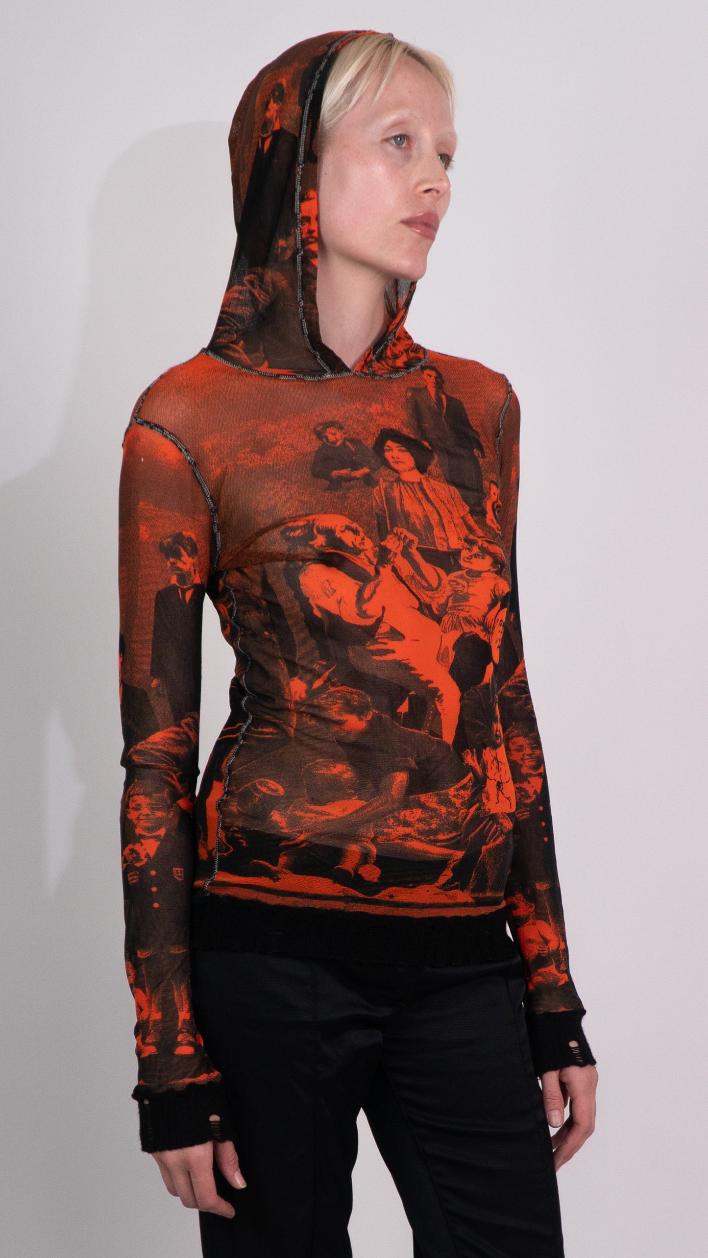 Jean Paul Gaultier S/S 1998 Long-Sleeve Hooded Top
