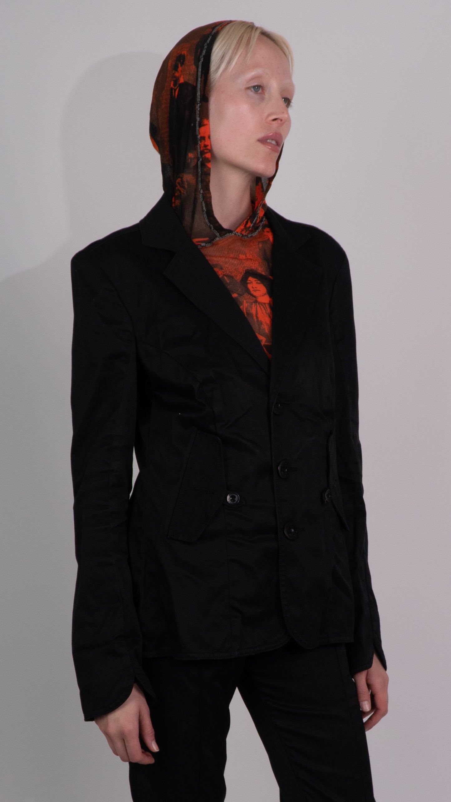 Diesel Black Button Up Blazer Jacket
