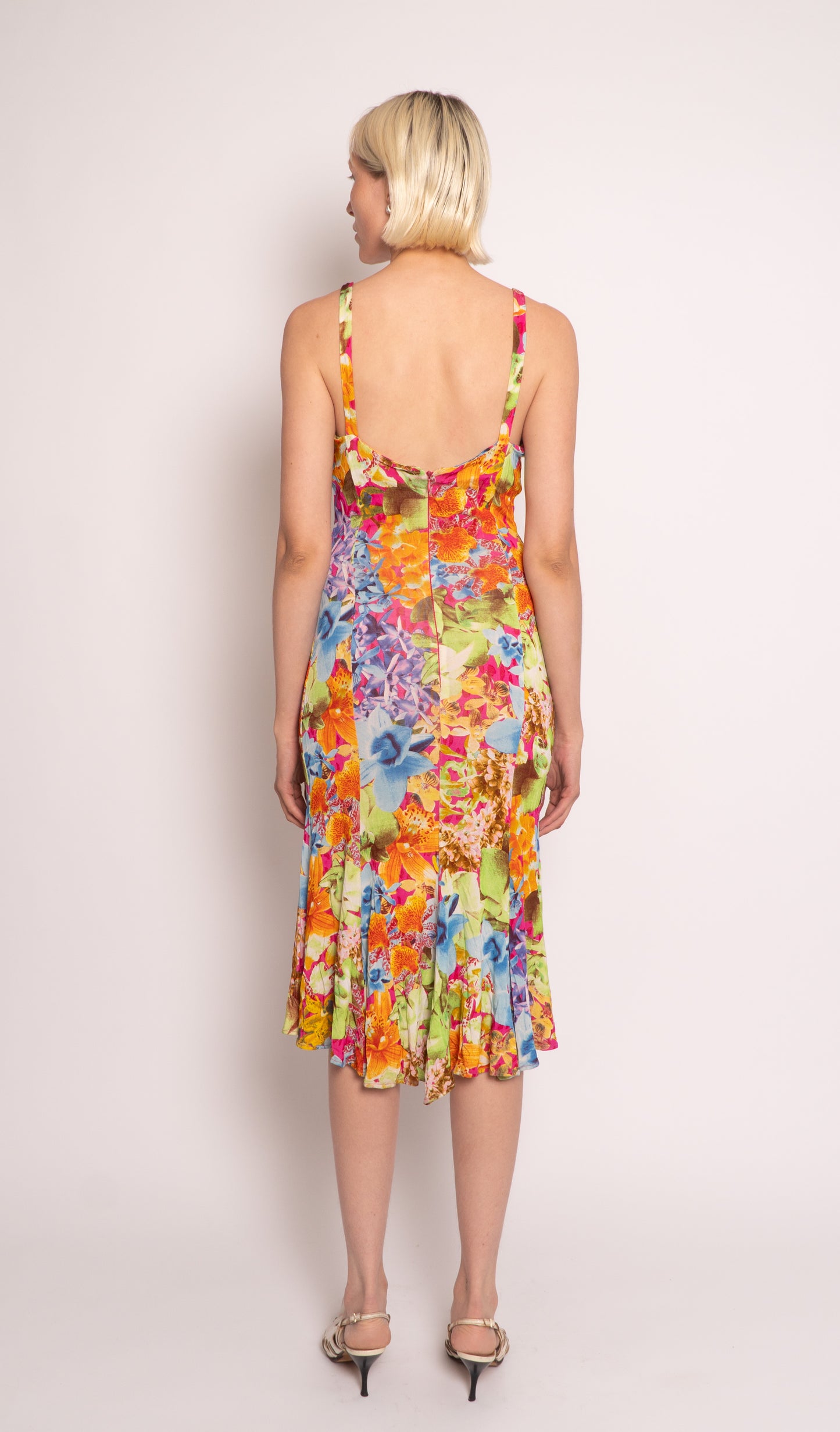 Versace Jeans Couture Floral Slip Dress / Medium