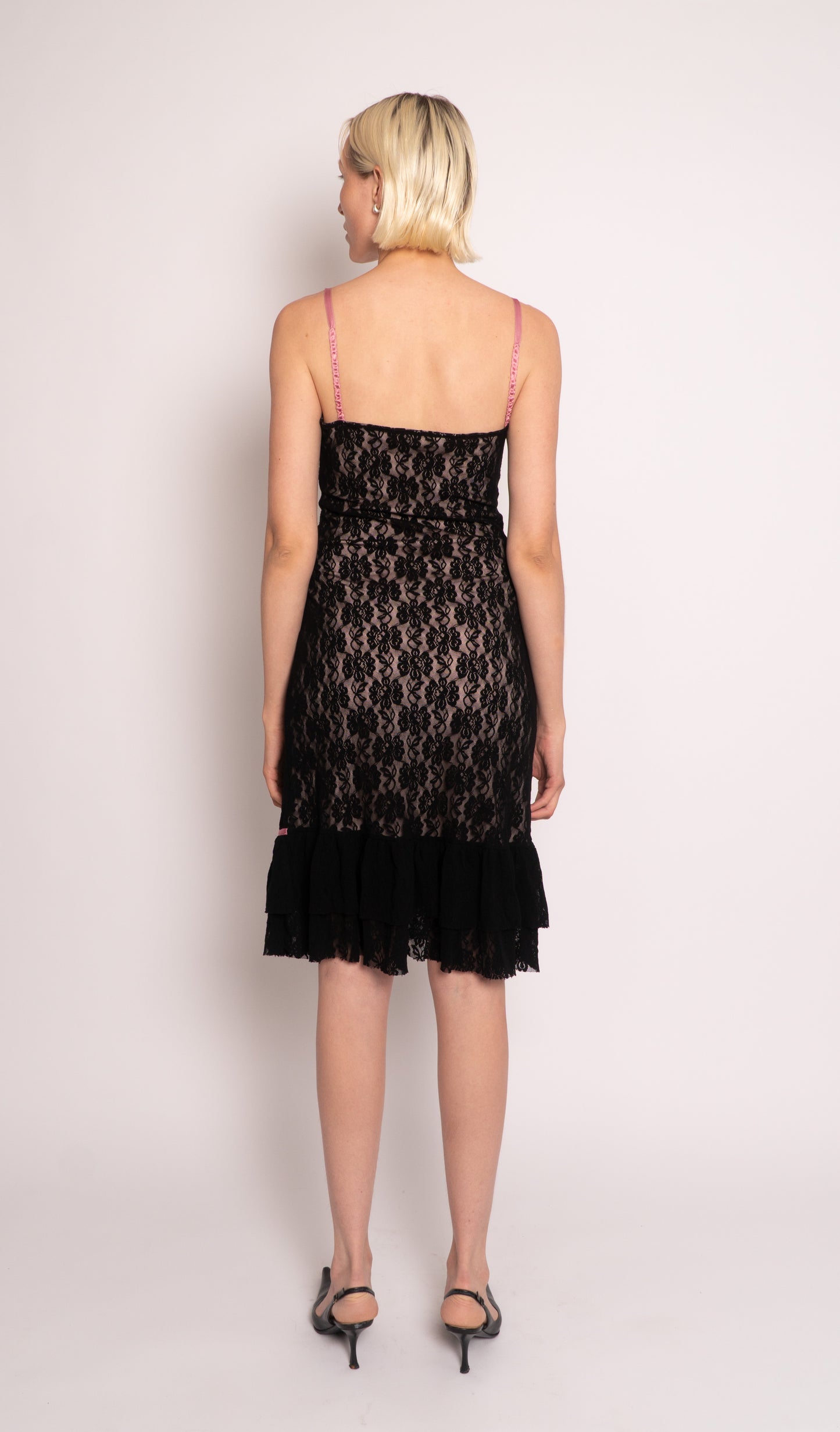 Morgan Black Lace Dress / Medium