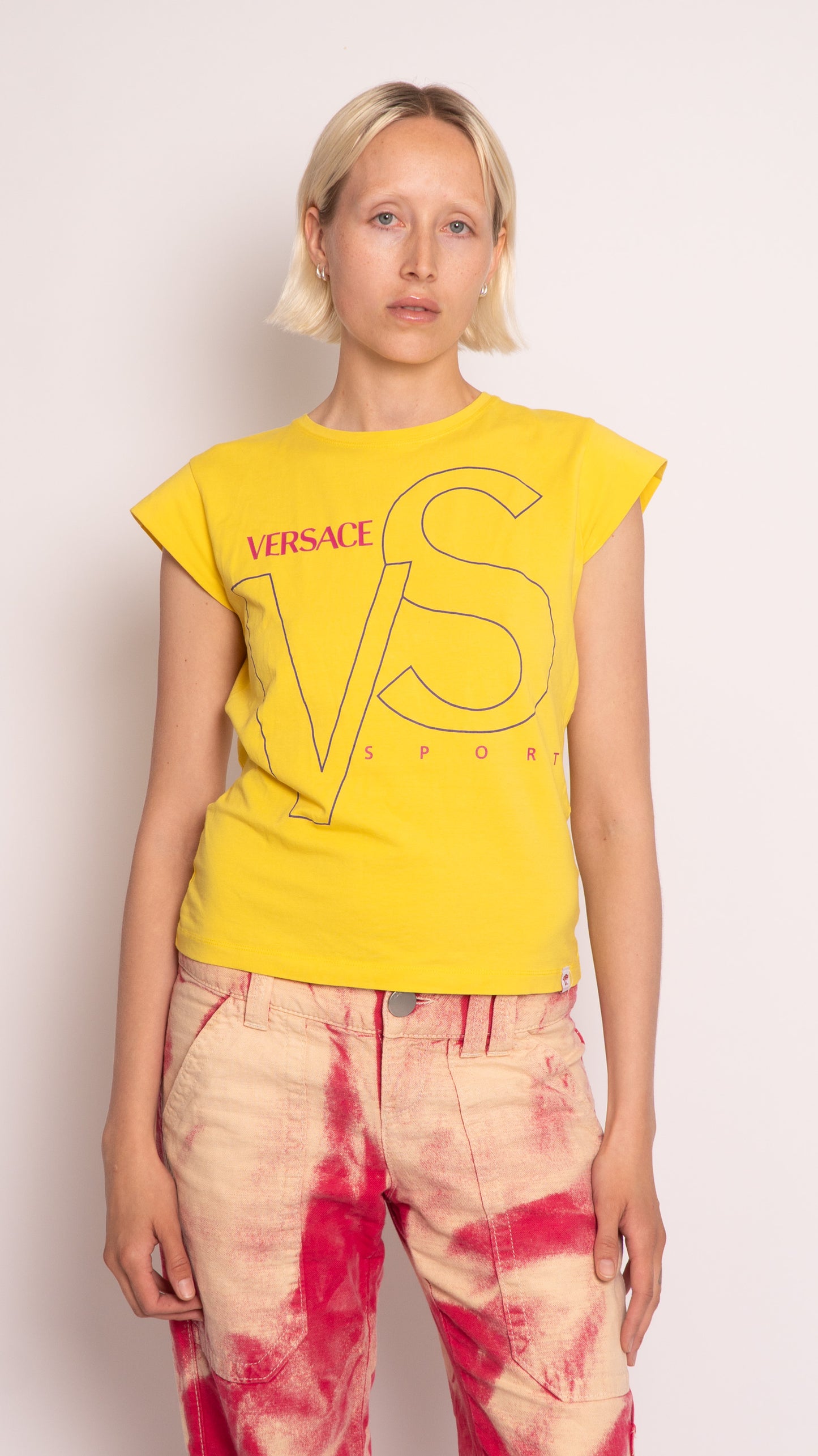 Versace Logo Short Sleeve Top