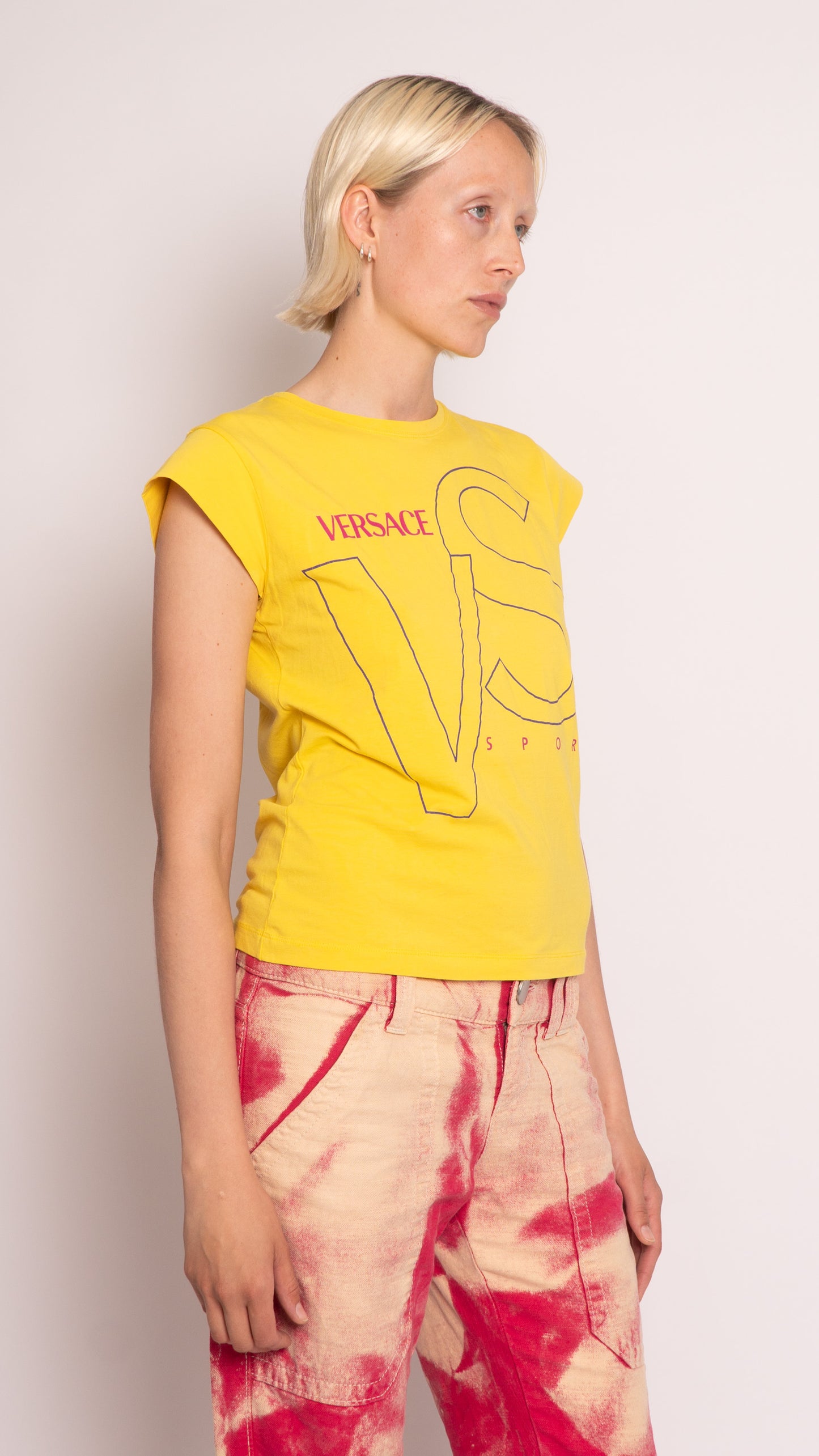 Versace Logo Short Sleeve Top