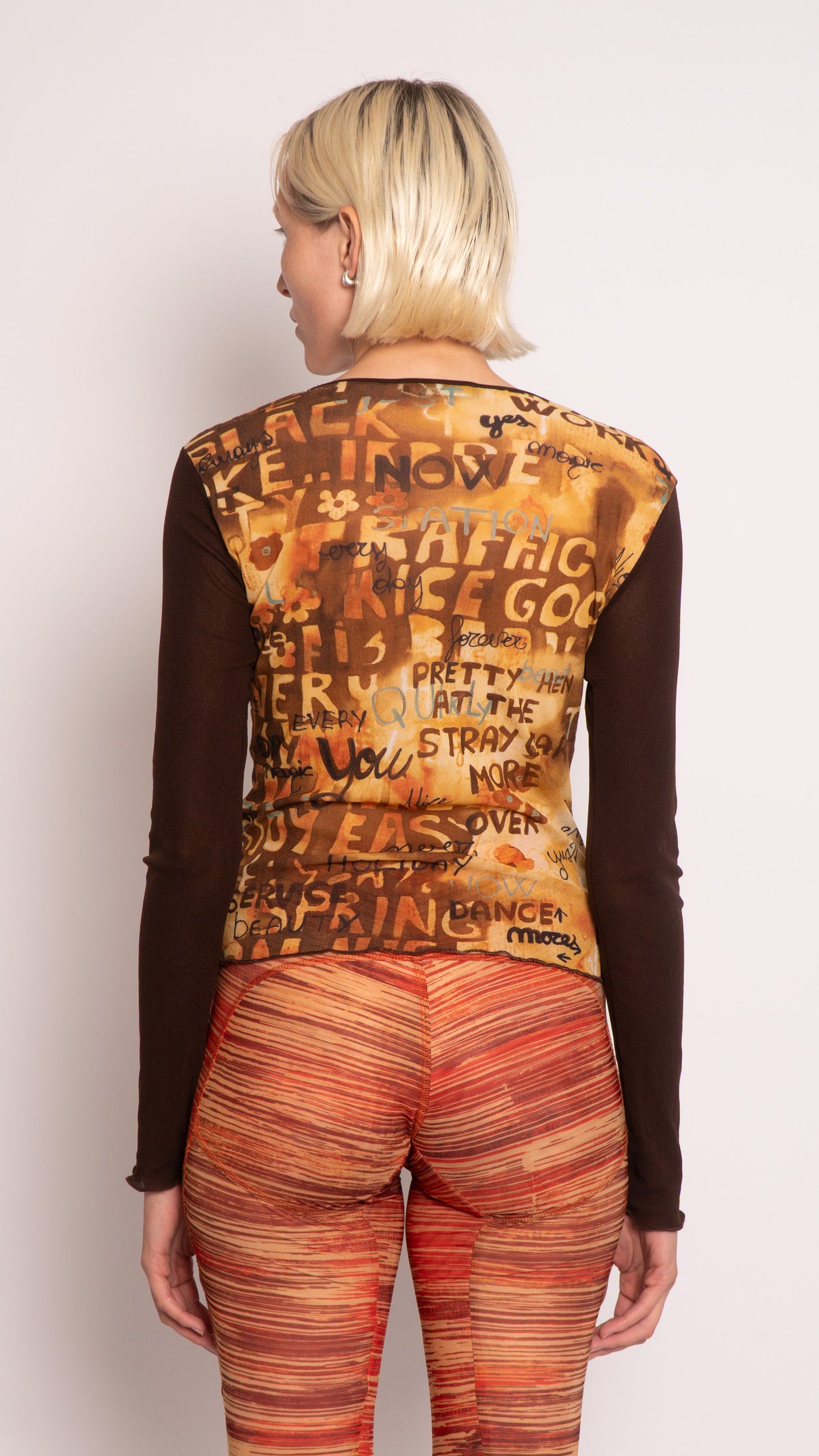 Cop Copine Y2K Long Sleeve Mesh Top