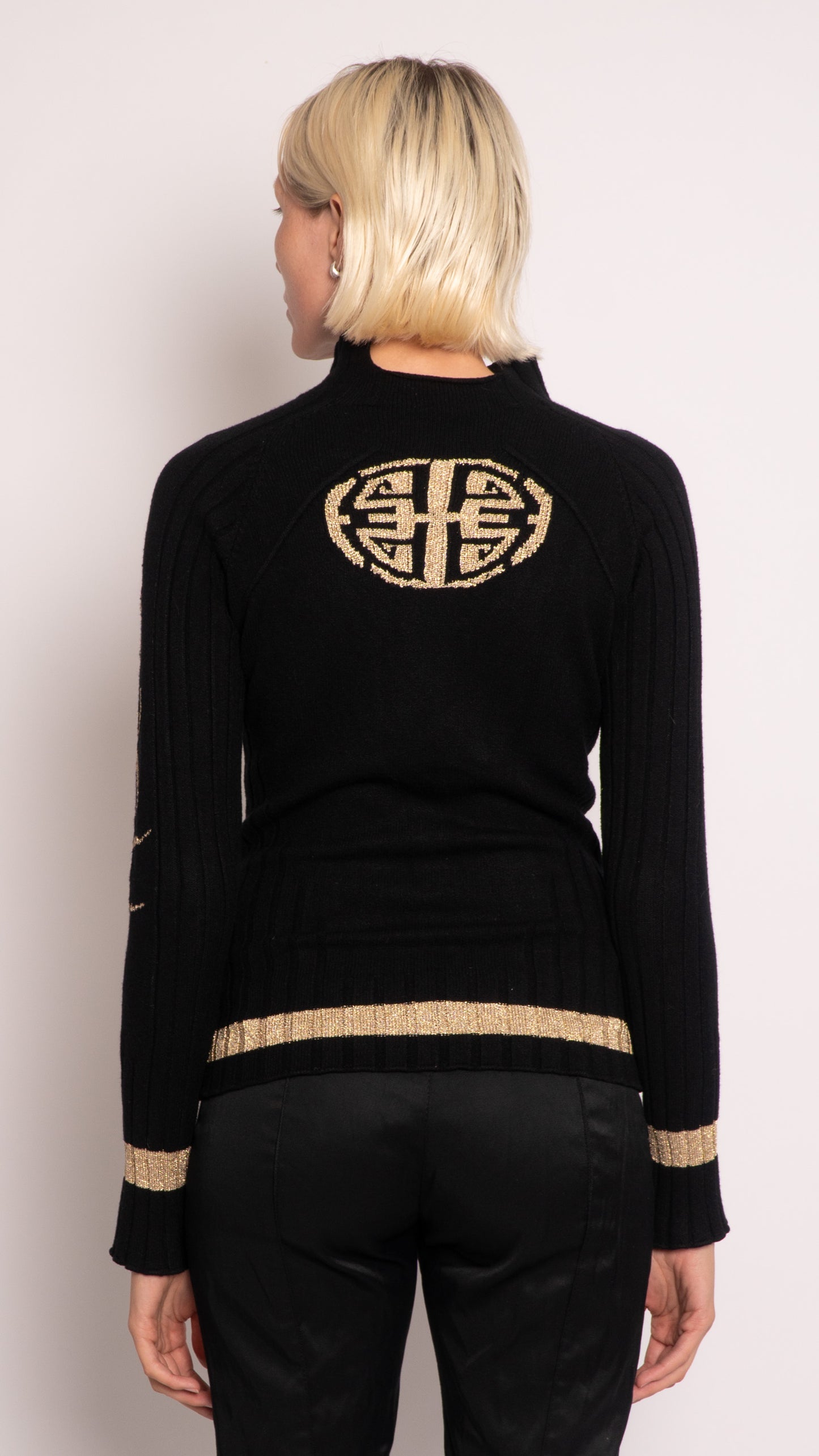 Just Cavalli Long Sleeve Zip Up Top