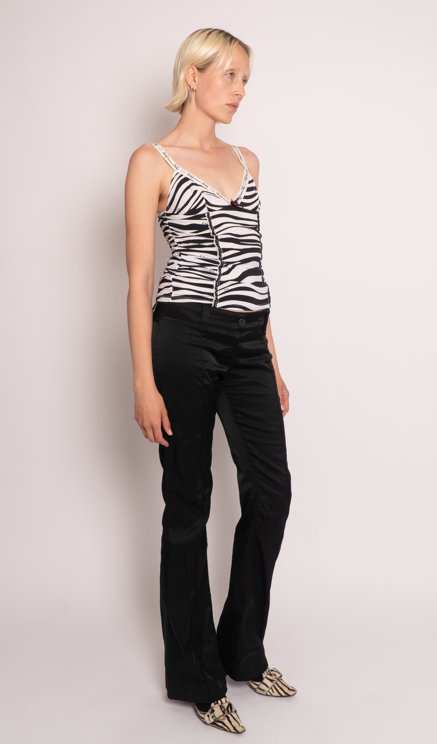 Miss Sixty Black Satin Trouser