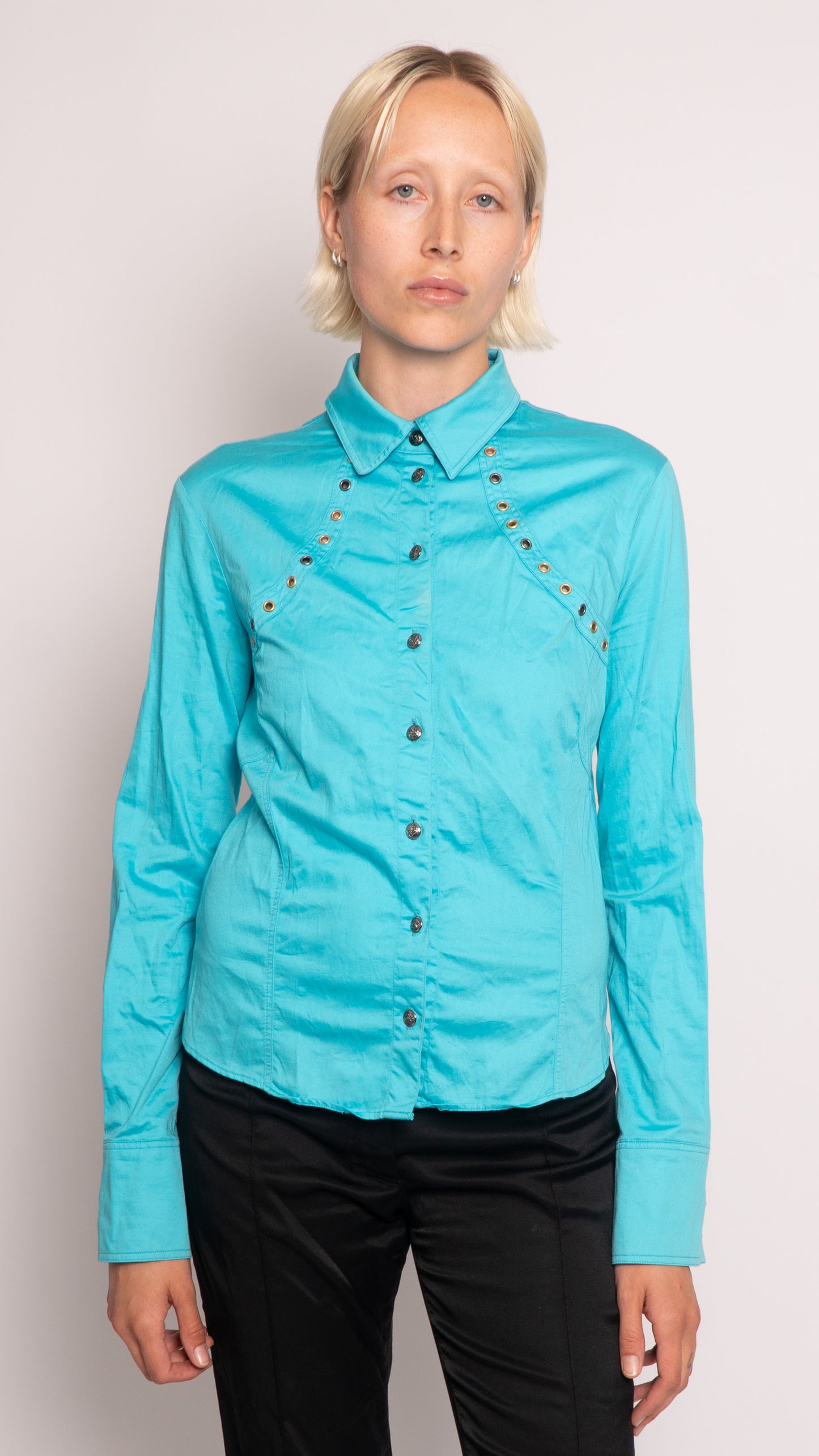 Versace Long Sleeve Button Up Shirt
