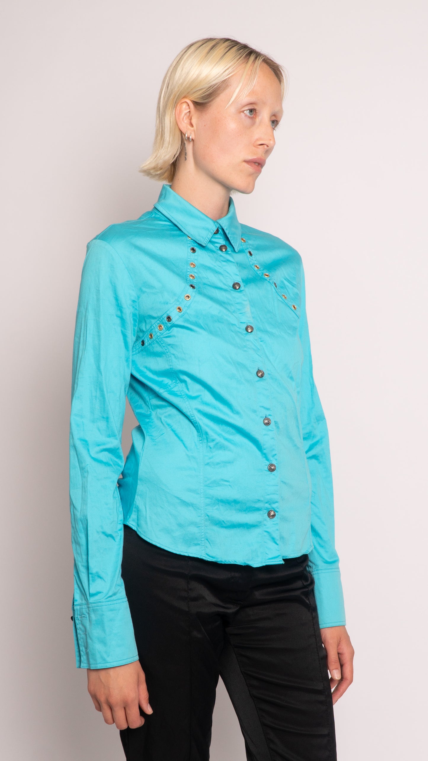 Versace Long Sleeve Button Up Shirt
