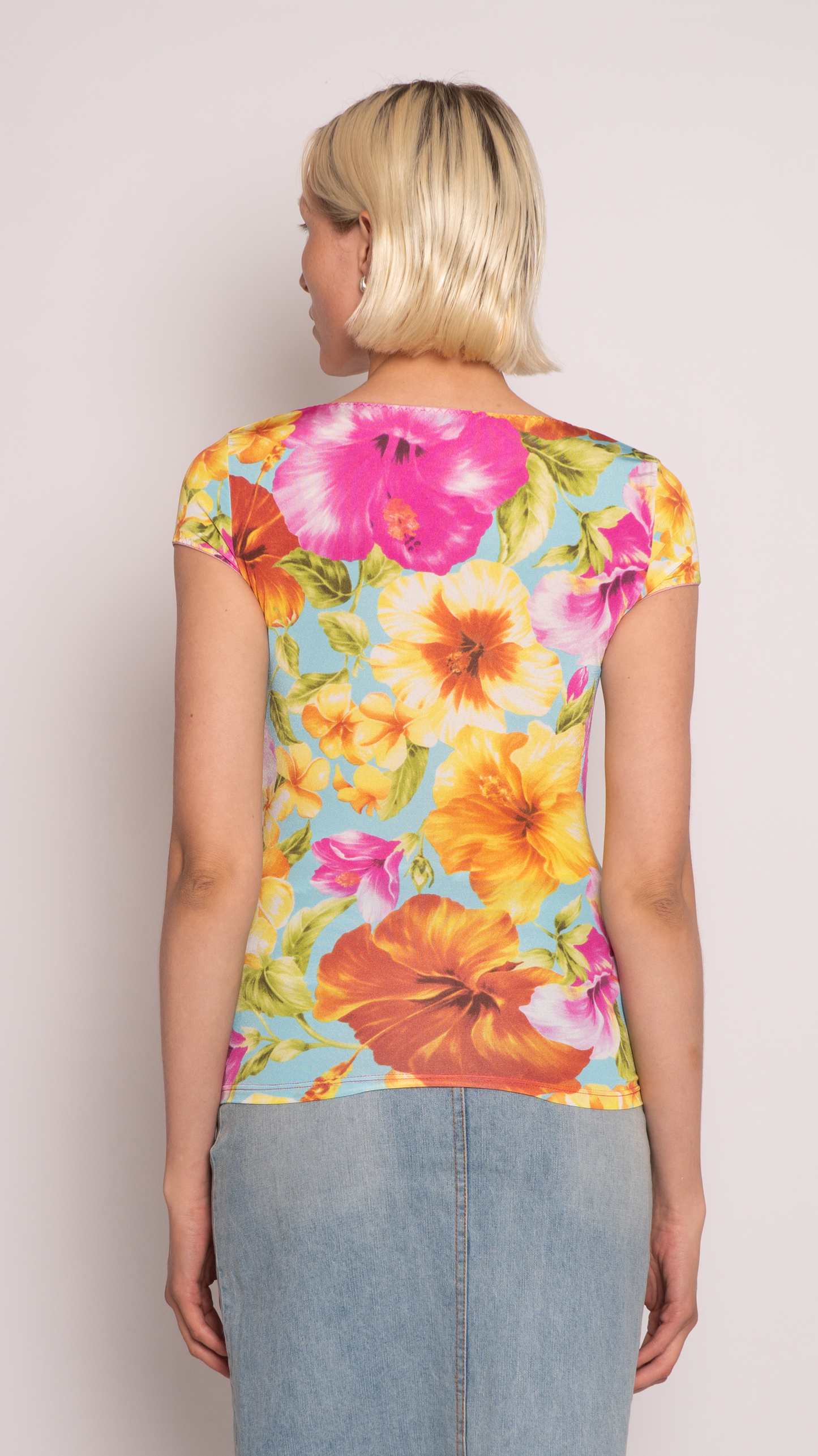 Dolce Gabbana Floral Short Sleeve Top