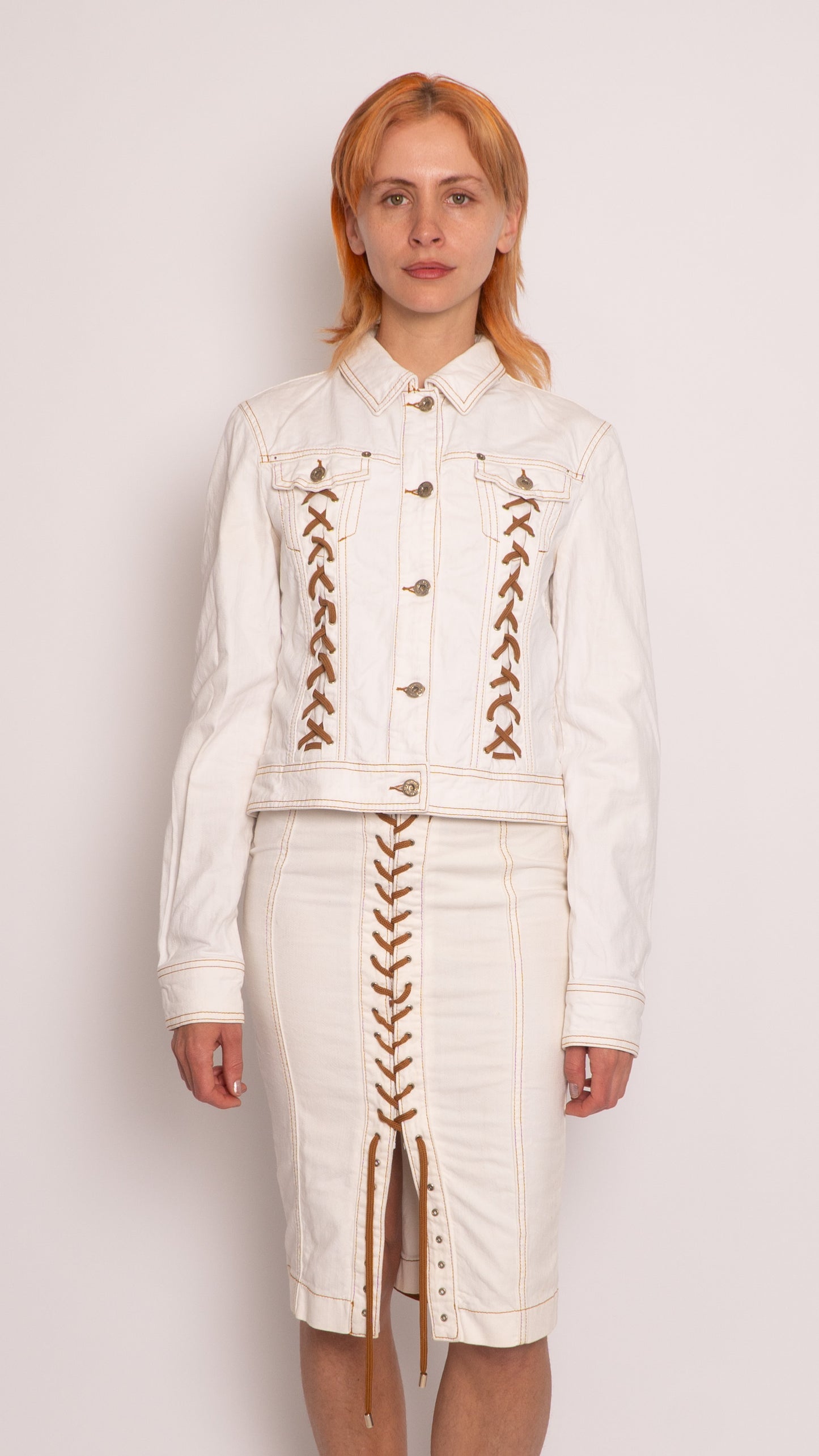 Dolce Gabbana Denim Button Up Jacket