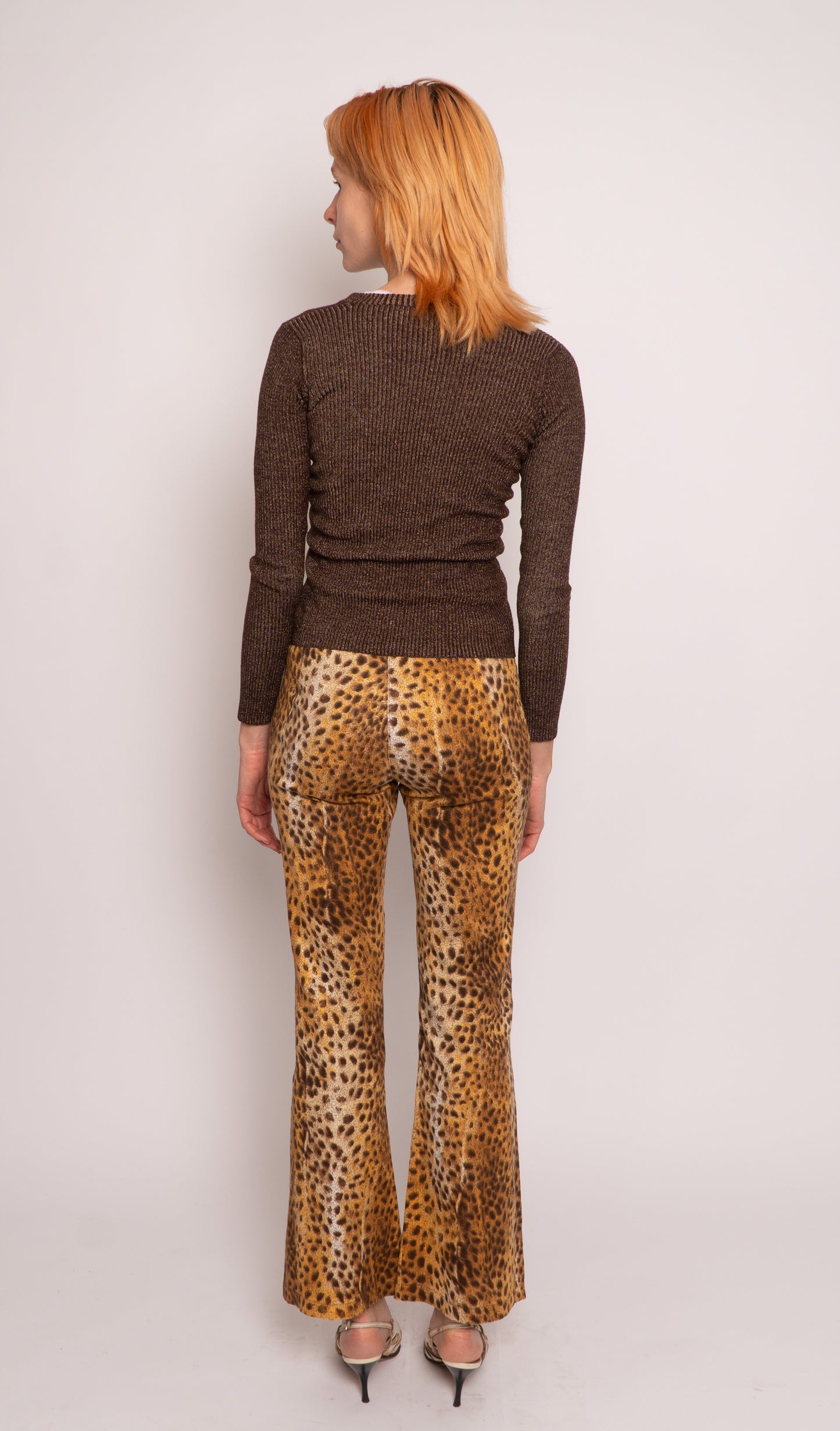 Morgan Leopard Print Flare Trouser