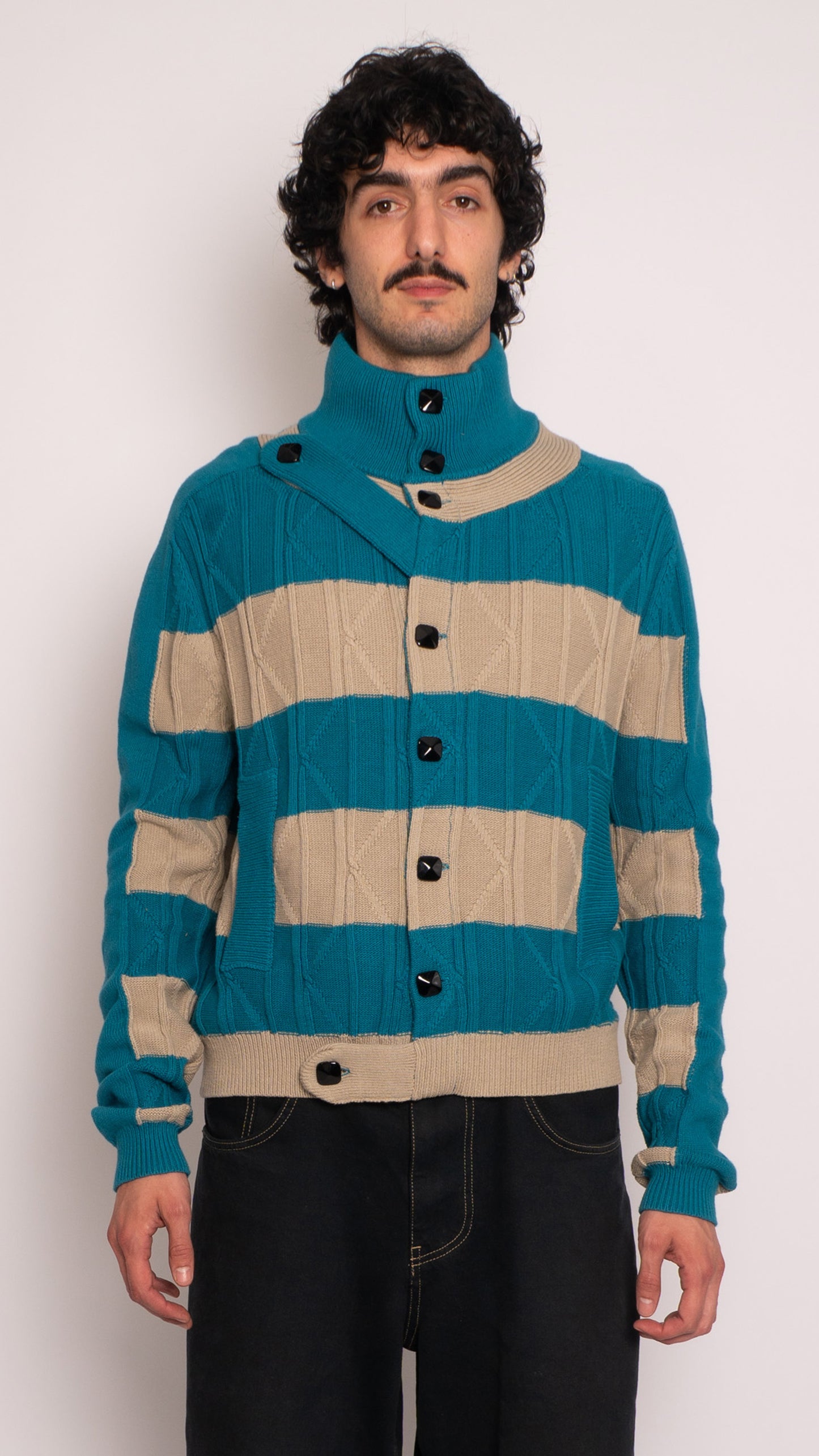 Kiko Kostadinov Merli Twinset Striped Cardigan
