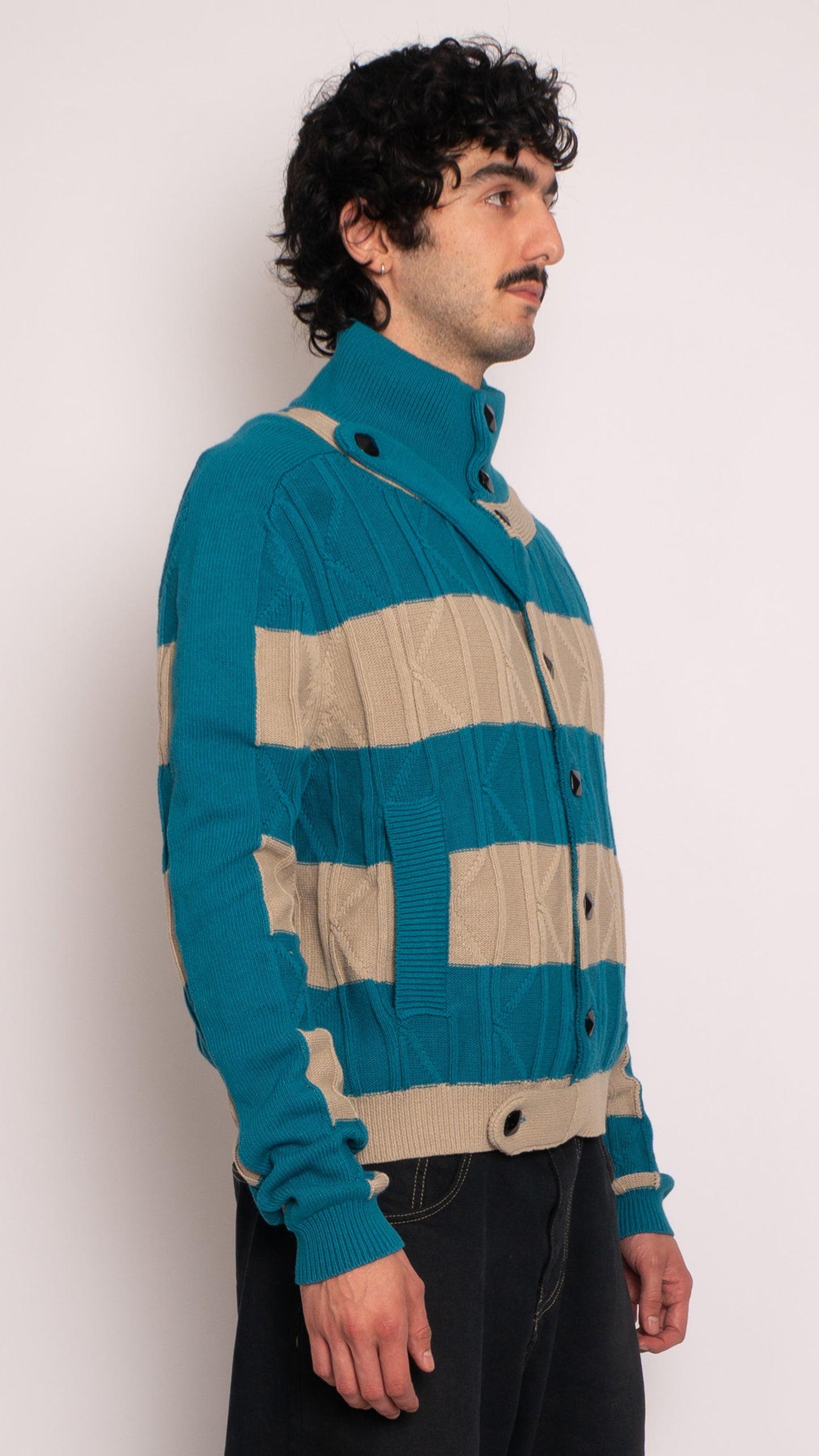 Kiko Kostadinov Merli Twinset Striped Cardigan