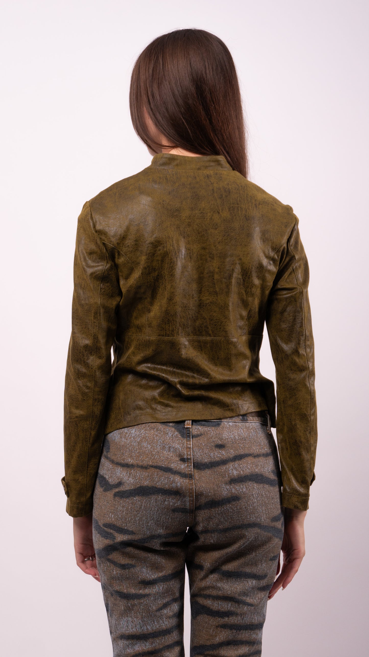 Italian Vintage Suede Zip Up Jacket