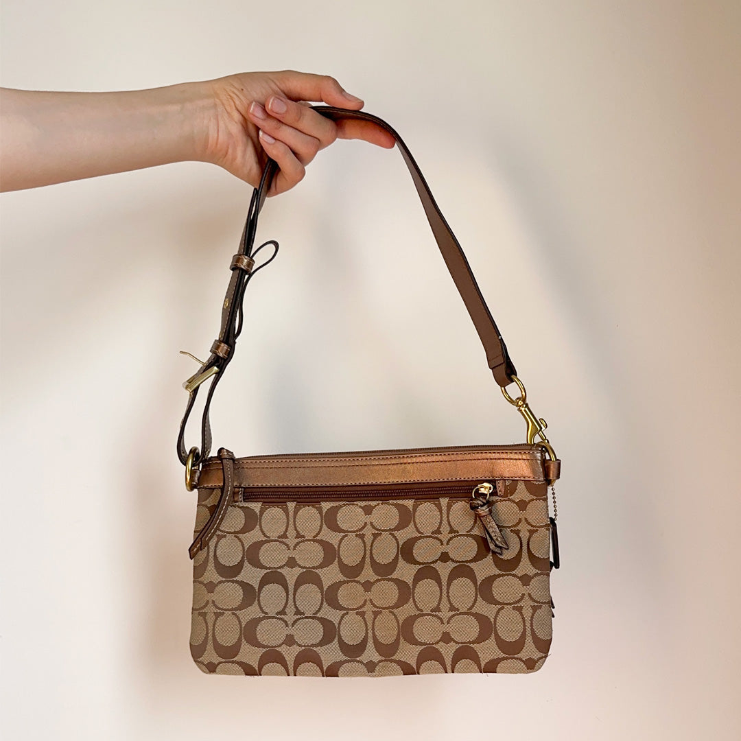 Coach Monogram Shoulder Bag