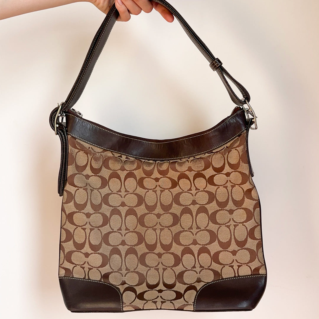 Coach Monogram Shoulder Bag