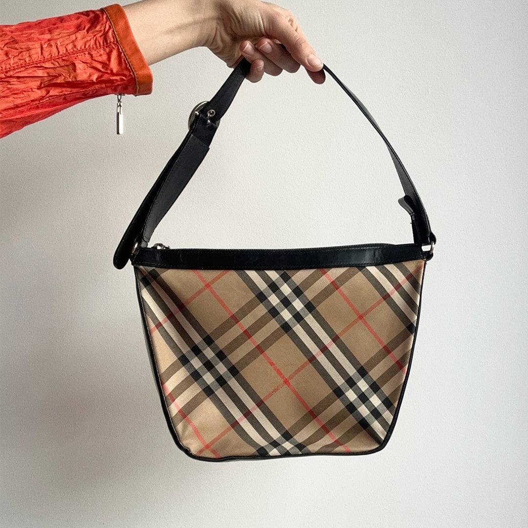 Burberry 1990's Nova Check Shoulder Bag