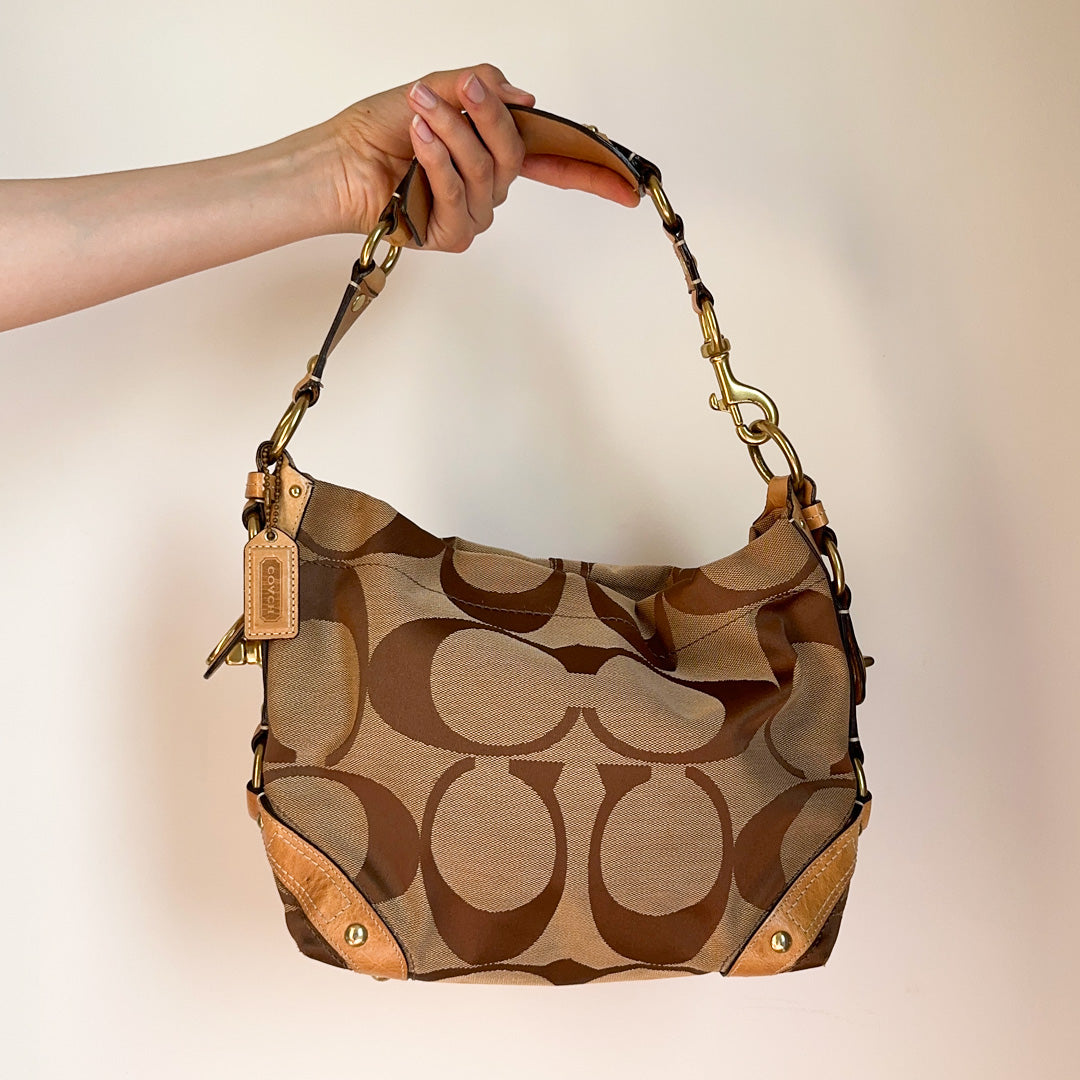 Coach Monogram Shoulder Bag