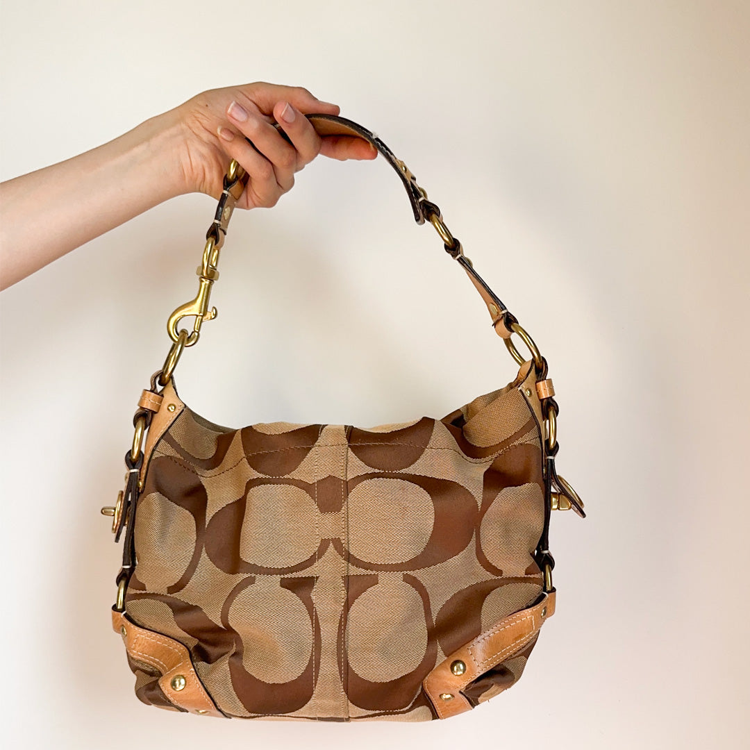 Coach Monogram Shoulder Bag