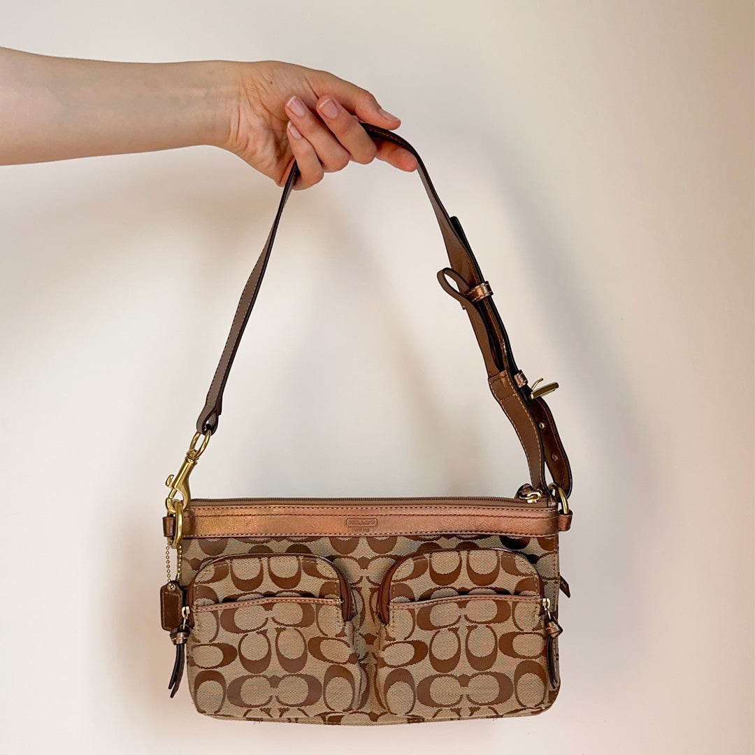 Coach Monogram Shoulder Bag
