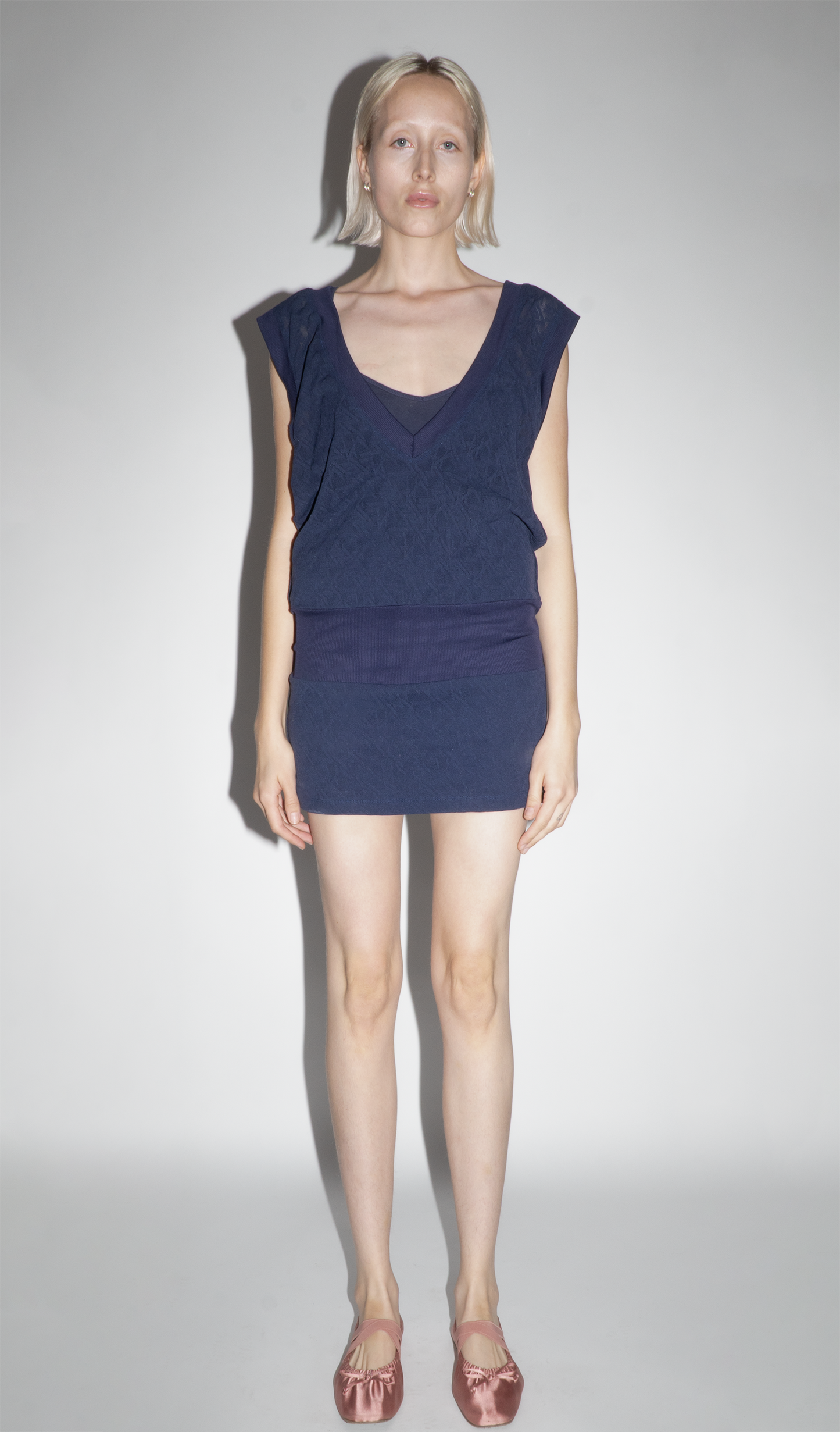 Diesel Navy V Neck Dress