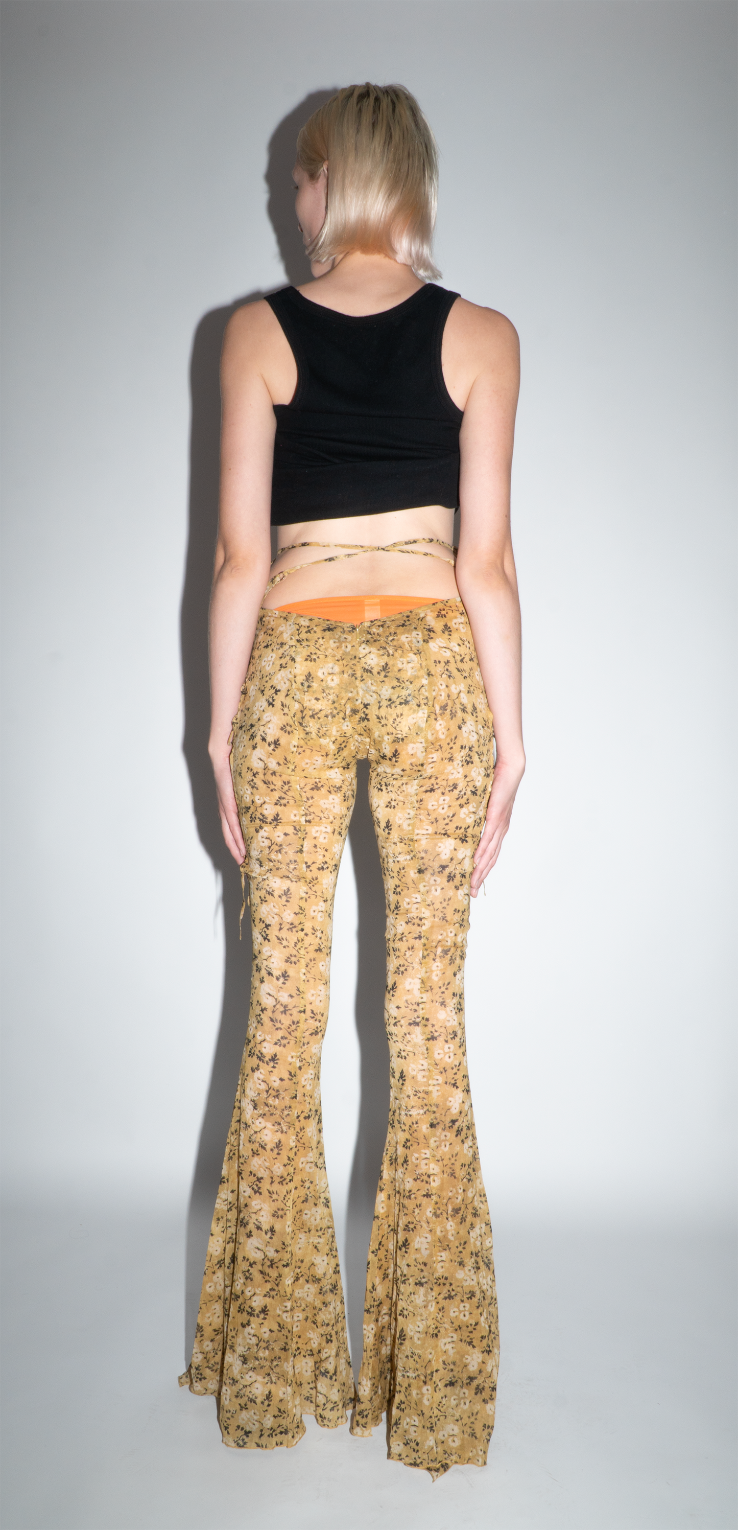 KNWLS Silk Beige Floral Trouser