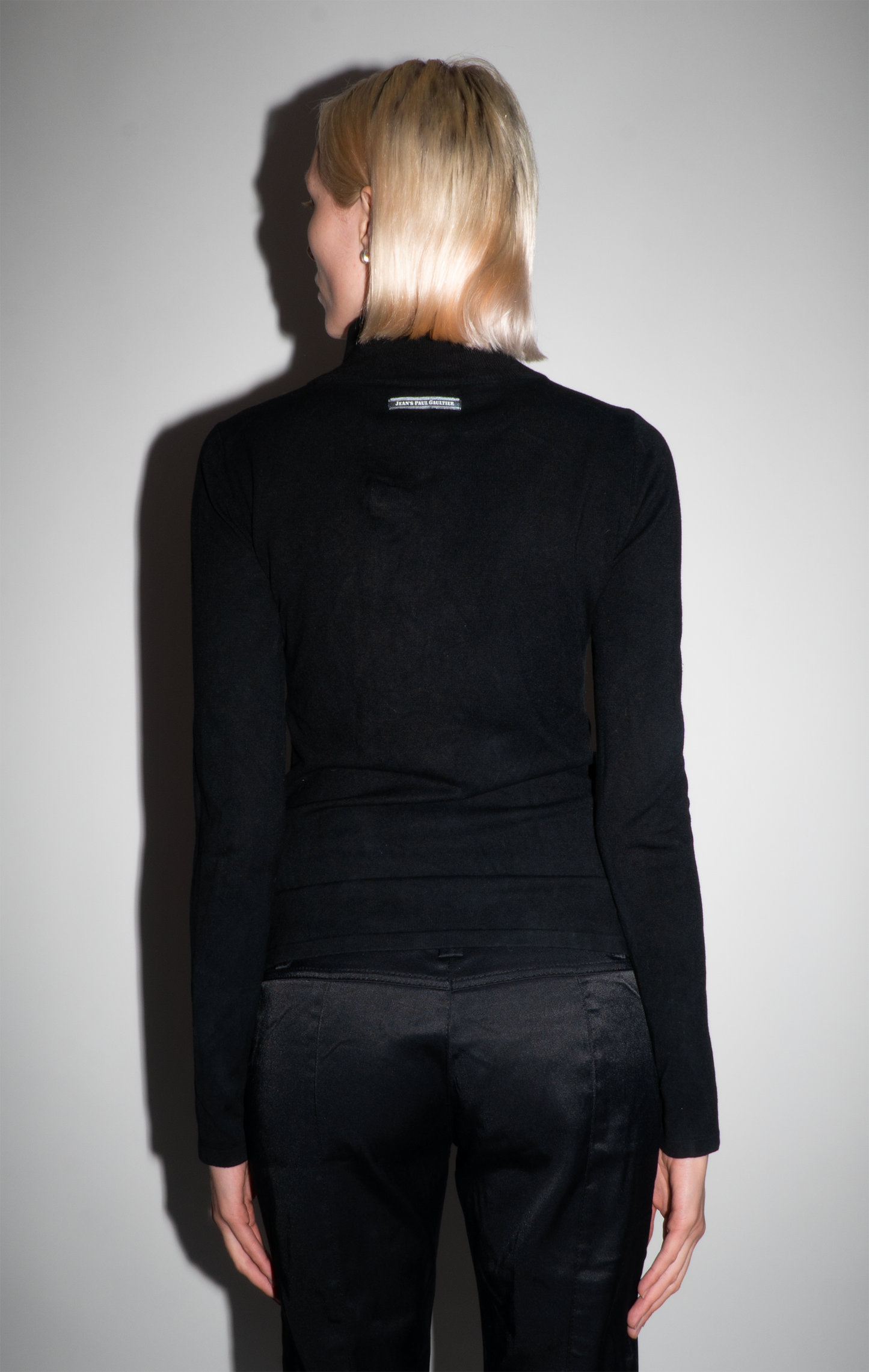 Jean Paul Gaultier Black Long-Sleeve Zip Up