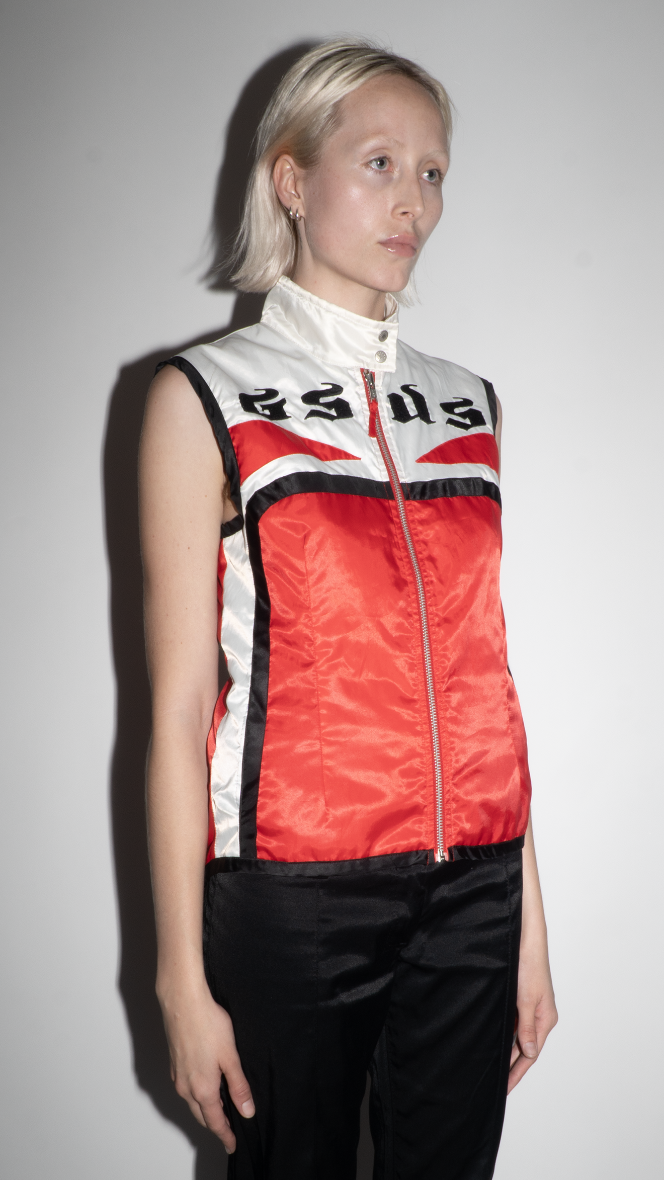 Gsus Industries Zip Up Biker Style Vest