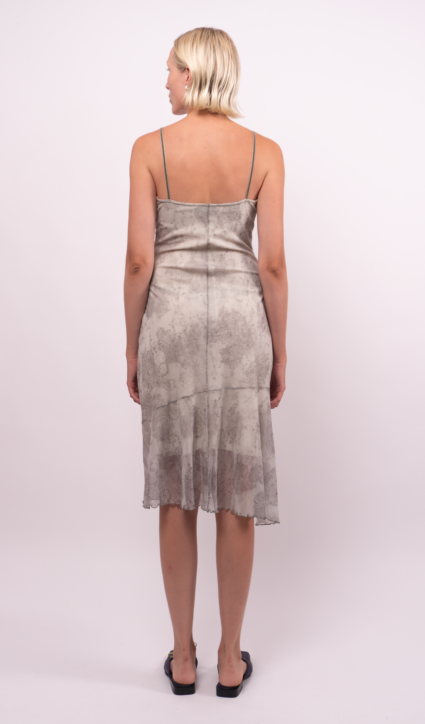 Fransa Double Layered Mesh Slip Dress