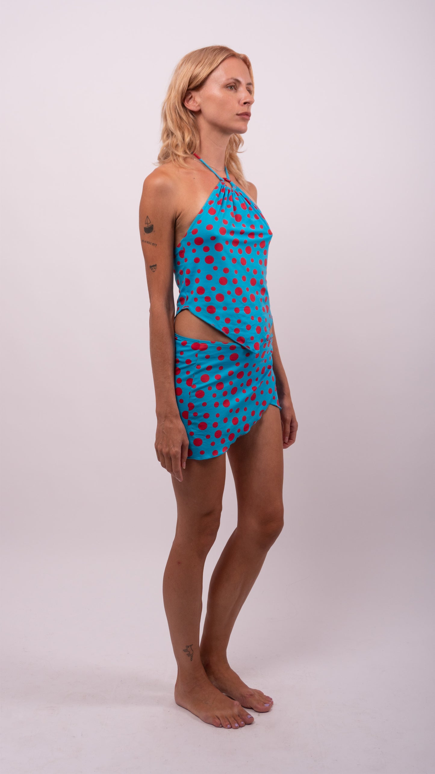 D&G Polka Dot Halterneck and Mini Skirt