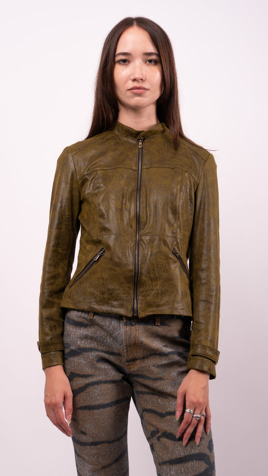 Italian Vintage Suede Zip Up Jacket